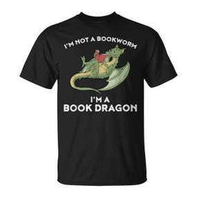 Book Dragon Kein Buchwurm Sondern Ein Dragon T-Shirt - Seseable De