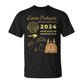 Camino Portugues Santiago De Compostela Portuguese Way 2024 T-Shirt - Seseable De