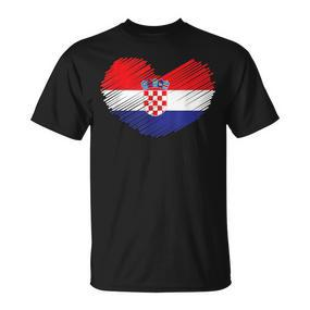 Croatia Flag Hrvatska Land Croate Croatia T-Shirt - Seseable De