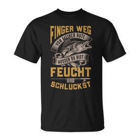 Finger Weg Von Meiner Rute Carp Pike Man Carp Fishing T-Shirt - Seseable De