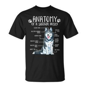 Siberian Husky Dog Holder Anatomy Dog T-Shirt - Seseable De