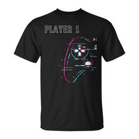 Gamer Team Player 1 Player 2 Gamer Team T-Shirt - Seseable De