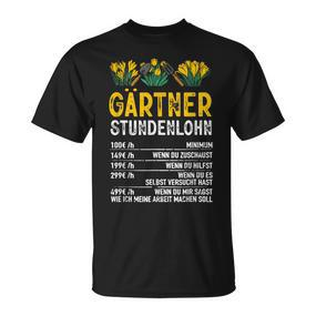 Gärtner Stundenlohn Gardening Humour Hobby Gardener T-Shirt - Seseable De