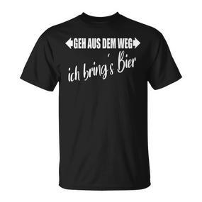 Geh Aus Dem Weg Ich Bring´S Bier Waiter's T-Shirt - Seseable De