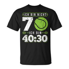 Ich Bin Nicht 70 Jahre Tennis 70Th Birthday T-Shirt - Seseable De