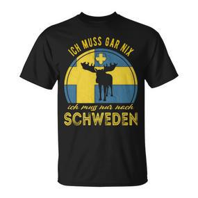 Ich Muss Gar Nix Ich Muss Nur Nach Sweden Long-Sleeved T-Shirt - Seseable De