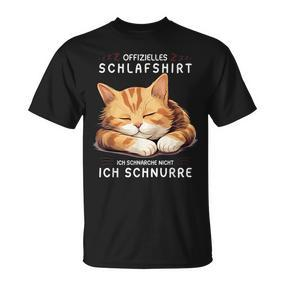 Ich Schnarche Nicht Ich Schnurre Katze Schlaf Damen T-Shirt - Seseable De
