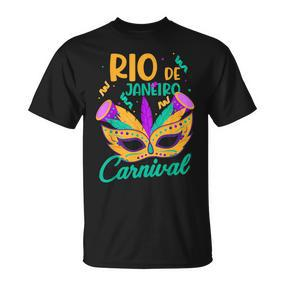 Rio De Janeiro Carnival Brazil Mask Brazil Souvenir T-Shirt - Seseable De