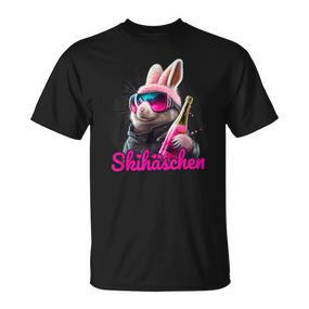 Skiing Ski Bunny Apres-Ski T-Shirt - Seseable De