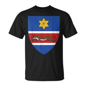 Slavonia Emblem Historical Croatia Region East Croatia T-Shirt - Seseable De
