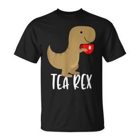 Tea Rex Cute Tyrannosaurus Dino T-Shirt - Seseable De