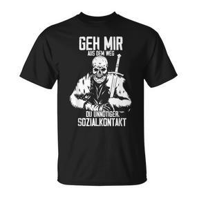 Viking Geh Mir Aus Dem Weg Herren T-Shirt in Schwarz, Spruch für Abstand - Seseable De