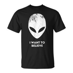 I Want To Believe Alien Alien Alien T-Shirt - Seseable De