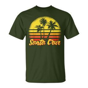 Santa Cruz Ca California 70S 80S Retro Vintage T-Shirt - Seseable De