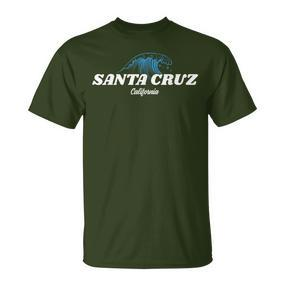 Santa Cruz California Vintage Retro 80S Surfer T-Shirt - Seseable De