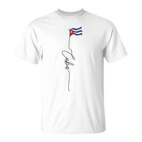 Cuba Flag Bandera De Cuba Cuban Patriotic Flag T-Shirt - Seseable De