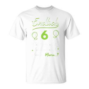 Endlich 6 Jahre Alt T-Shirt, Lustiges Geburtstagsshirt für Kinder - Seseable De