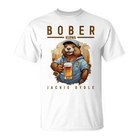 Bober Bóbr Kurwa Polish Kurwa Bober T-Shirt - Seseable De
