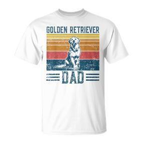 Golden Dad Vintage Golden Retriever Dad T-Shirt - Seseable De