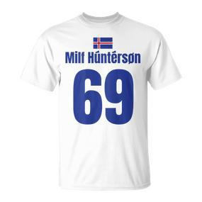 Iceland Sauf Jersey 69 Mallorca Sauf Jersey Milf Hunterson S T-Shirt - Seseable De