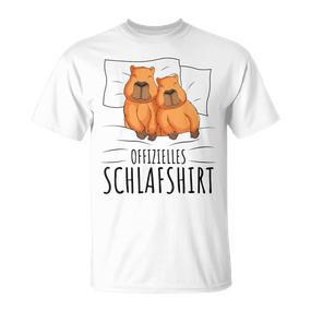 Official Capybara Pyjamas T-Shirt - Seseable De
