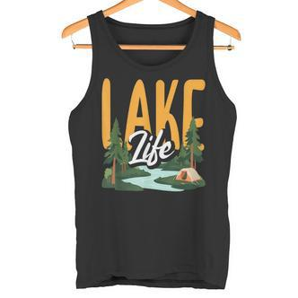 Lake Life Angeln Bootfahren Segeln Lustig Outdoor Tank Top - Seseable De