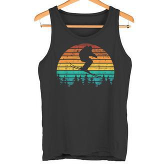 Skierintage Forest Skiing Tank Top - Seseable De