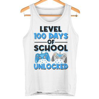 Level 100 Days Of School Unlocked Gamerideospiele Jungen Tank Top - Seseable De