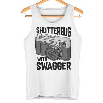 Shutterbug With Swagger Fotograf Lustige Fotografie Tank Top - Seseable De