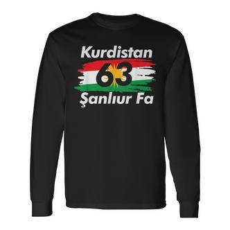 63 Sanliurfa Kurdistan Flag Langarmshirts - Seseable De