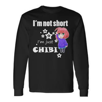 Anime Chibi I'm Not Short Manga Otaku Mangaka Geschenk Langarmshirts - Seseable De