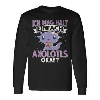 Axolotl Ich Mag Halt Einfach Axolotls S Langarmshirts - Seseable De