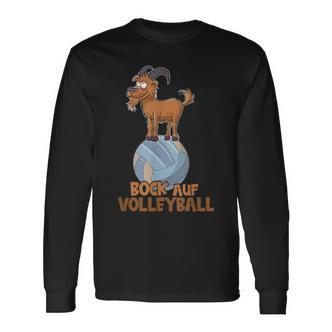 Bock On Volleyball Beach Volleyball Team Trainer Volleyball Langarmshirts - Seseable De