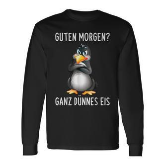 Penguin Guten Morgen Ganz Dünnes Ice Cream S Langarmshirts - Seseable De