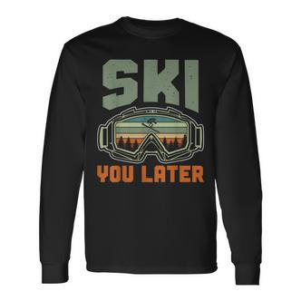 Ski Lifestyle Skiing In Winter Skier Langarmshirts - Seseable De