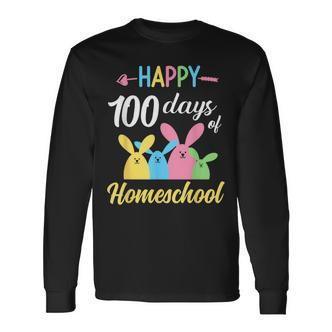 Happy 100 Days Of Homeschool Kid Süße Kinder 100 Tage Langarmshirts - Seseable De