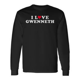 Ich Liebe Gwenneth Passender Freund Gwenneth Name Langarmshirts - Seseable De