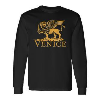 Italia Venezia Flag Venice Souvenir Italy Venice Langarmshirts - Seseable De