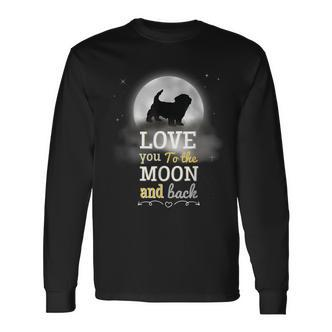 Katzenliebhaber Mond Langarmshirts Love You to The Moon and Back - Seseable De