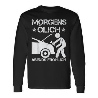 Morning Ölich Abends Fröhlich Car Mechanic Langarmshirts - Seseable De