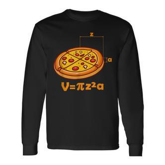 Pizza Nerd Geek Mathematik Witz Naturwissenschaft Formula Langarmshirts - Seseable De