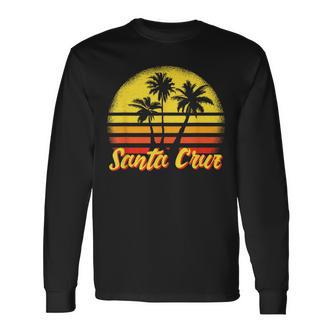 Santa Cruz Ca California 70S 80S Retro Vintage Langarmshirts - Seseable De