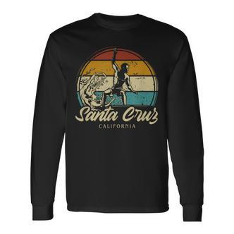 Santa Cruz City California Souvenir Vintage Retro Langarmshirts - Seseable De