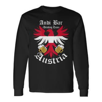 Sauf Austria Drinking Team Andi Bar Langarmshirts - Seseable De