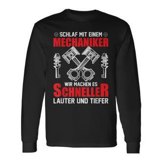 Schneller Tiefer Lauter Car Mechanic Sayings Langarmshirts - Seseable De