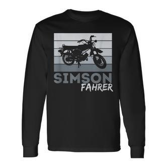Simson Driver Ddr Moped Two Stroke S51 Vintage Langarmshirts - Seseable De
