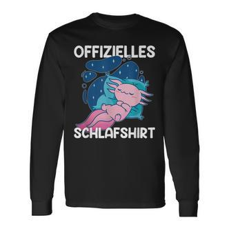 Sleep Axolotl Pyjamas Axolotls Langarmshirts - Seseable De