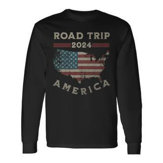 Usa Road Trip 2024 America Langarmshirts - Seseable De