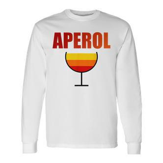 Aperol Spritz Love Summer Malle Vintage Drink Langarmshirts - Seseable De