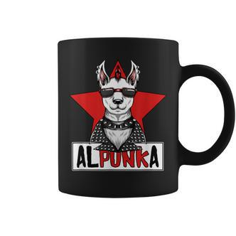 Alpunka Punk Alpaca Lama Punk Rock Rocker Anarchy Tassen - Seseable De